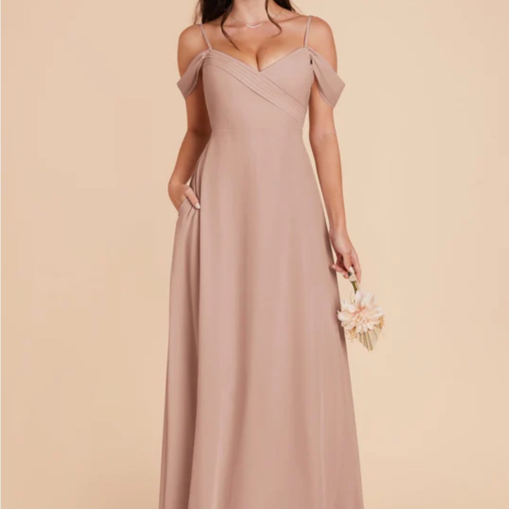 Birdy Grey Taupe Chiffon Spence Bridesmaids Dress